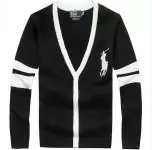 ralph lauren pulls nuovi hommes con scollo v maglione strisce slim promozioni blanc noir